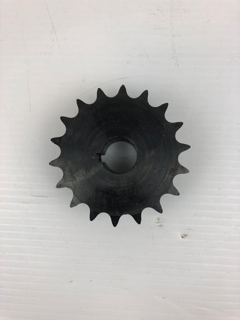 50B18F-1 Sprocket Keyed Bore 18 Teeth 1"