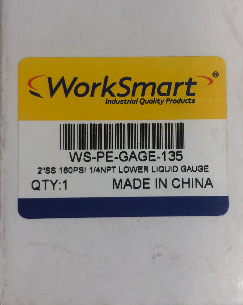 WorkSmart 160 PSI Gauge WS-PE-GAGE-135
