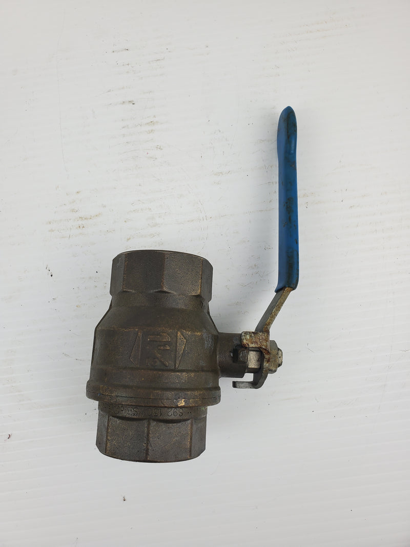 Fastenal 600 CWP PN40 MS58 Brass Ball Valve 1 1/2"