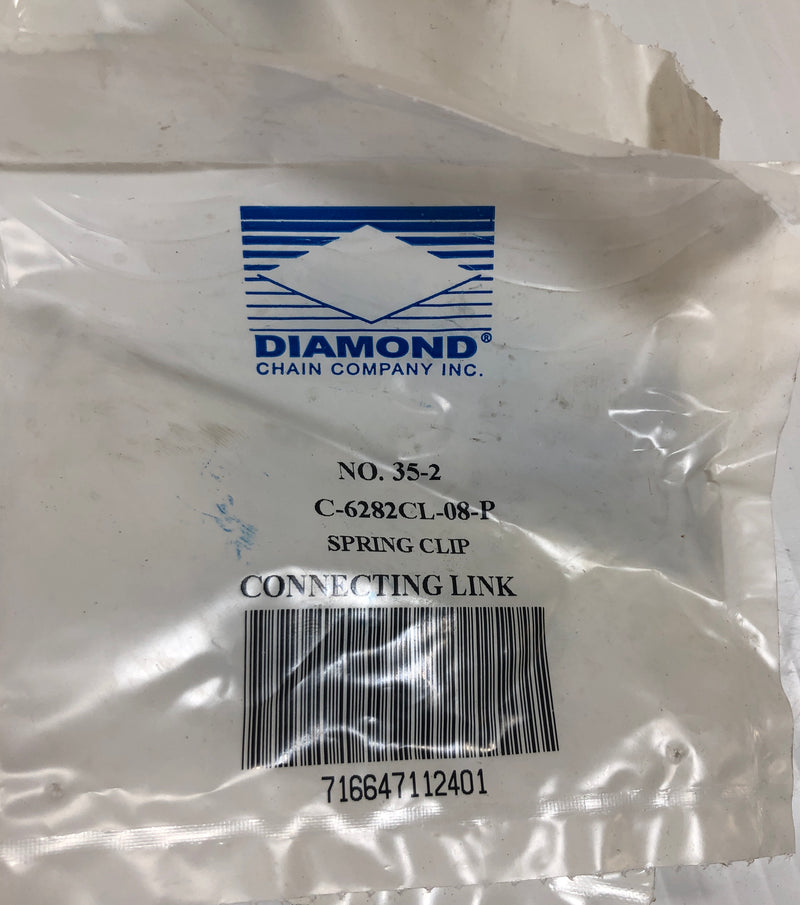 Diamond Chain Company 35-2 C-6282CL-08-P Connecting Clip Lot of 11