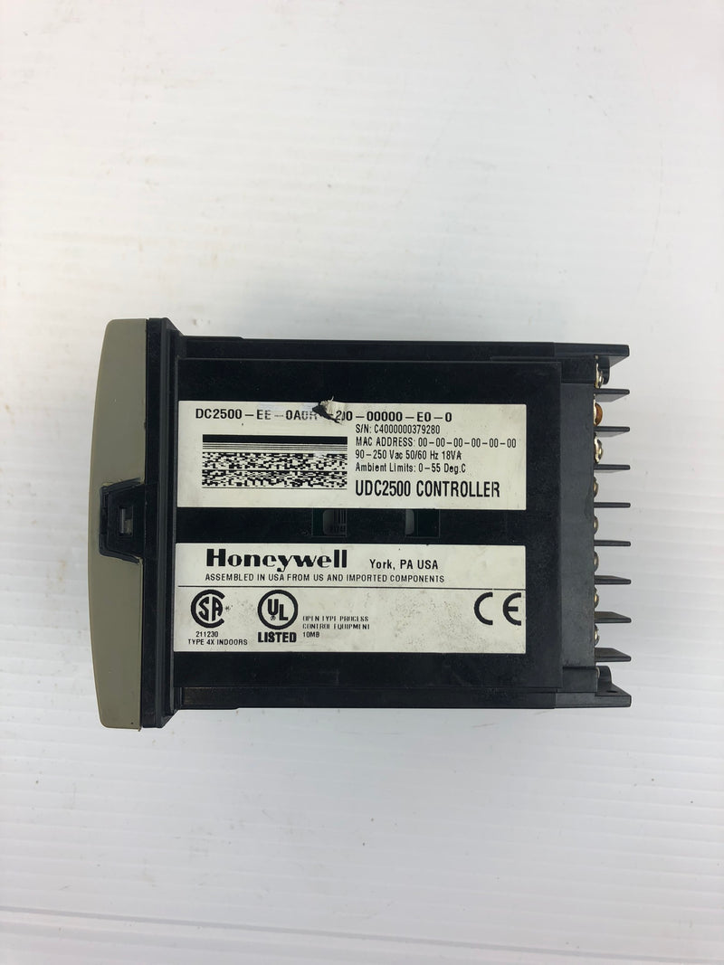 Honeywell DC2500-EE-0A0R-200-00000-E0-0 Controller UDC2500 90-250VAC 50/60HZ