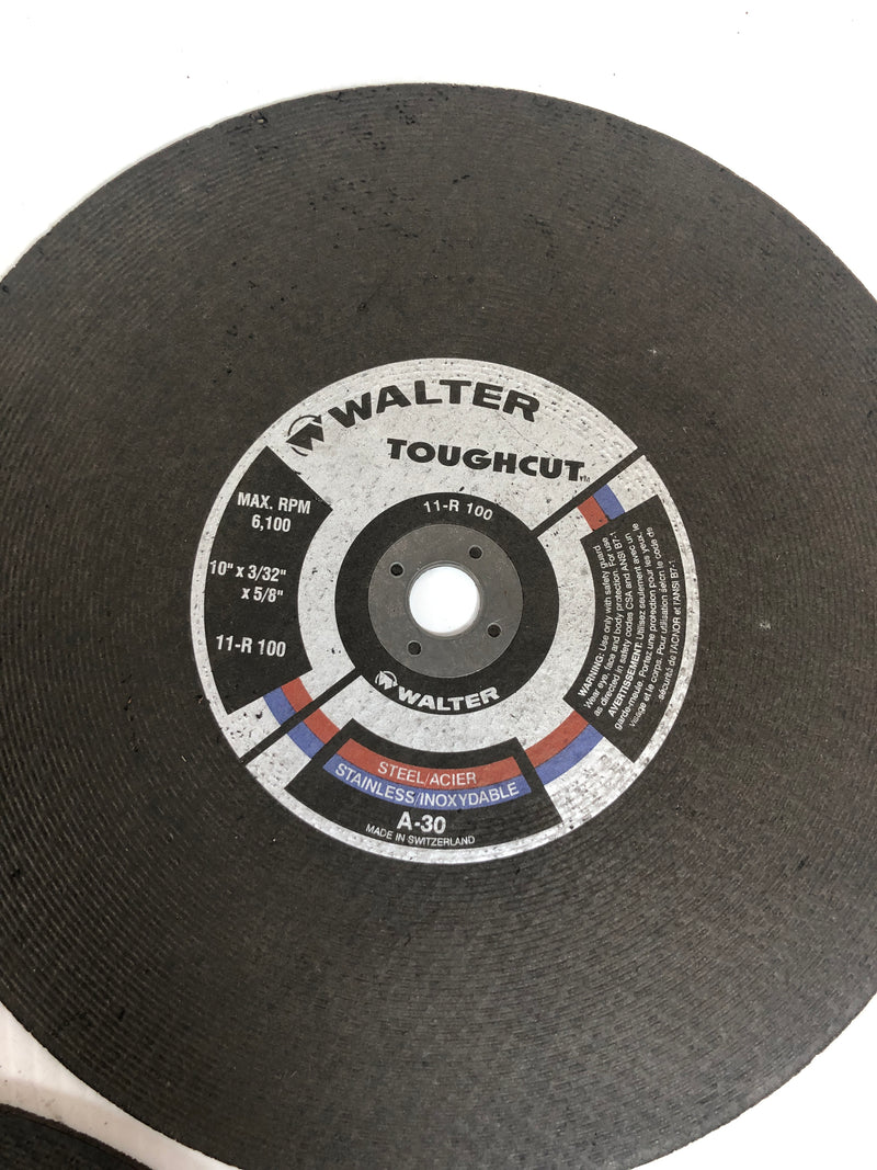 Grinding Wheel Lot 3 7" Metal and 2 10" Walter A30