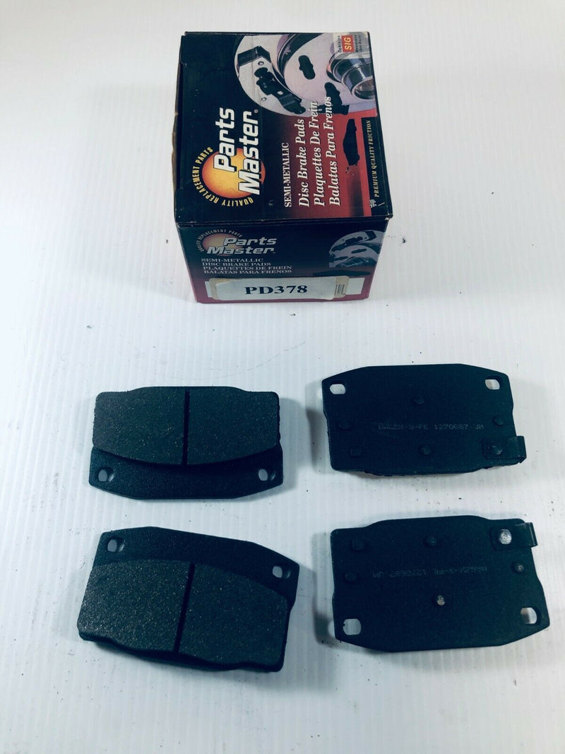 Parts Master Semi-Metallic Disc Brake Pads MD378 PD378