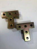 T-Panel Flat Bracket 4-1/2" x 4-1/2" x 1-1/2" x 1/8" Lot of 16