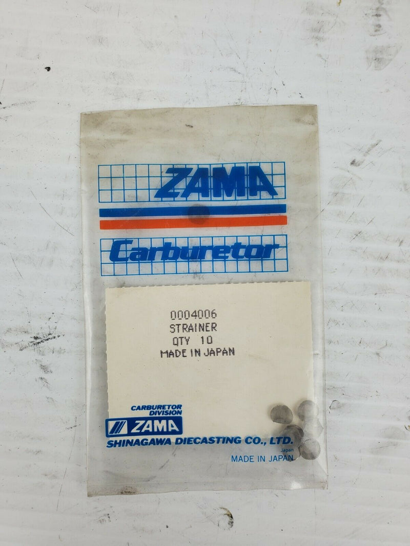 Zama Carburetor 0004006 Strainer Quantity 10