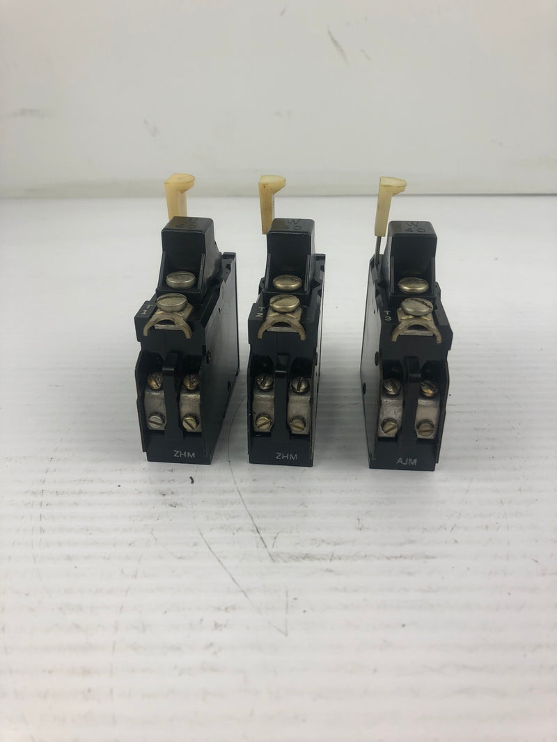 W40 Overload Protection Relay - Lot of 3