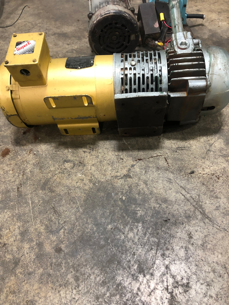 Baldor-Reliance Industrial Motor CEM3556 1HP 230/460V with Gast 2567 Pump