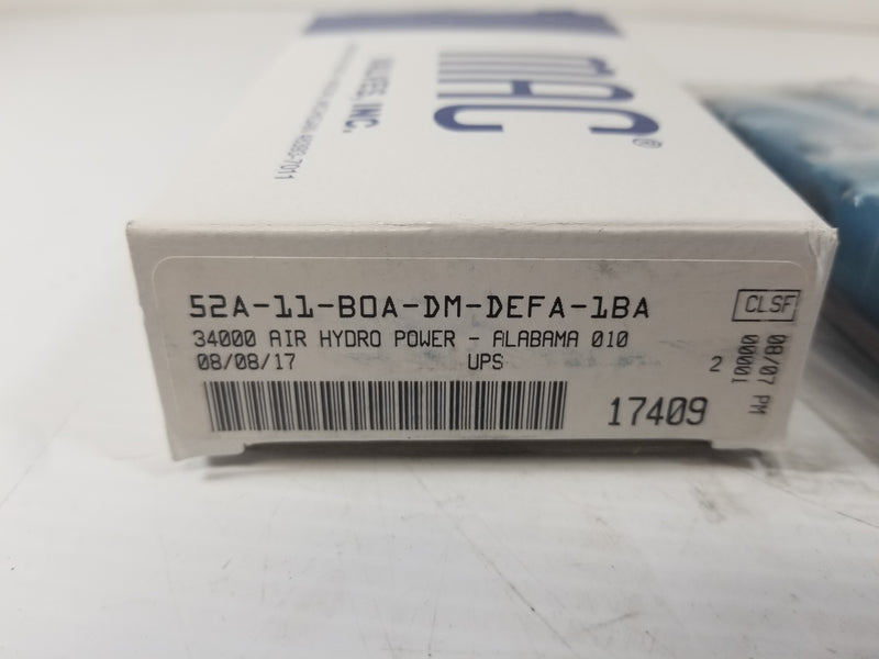 MAC 52A-11-B0A-DM-DEFA-1BA Pneumatic Solenoid Valve