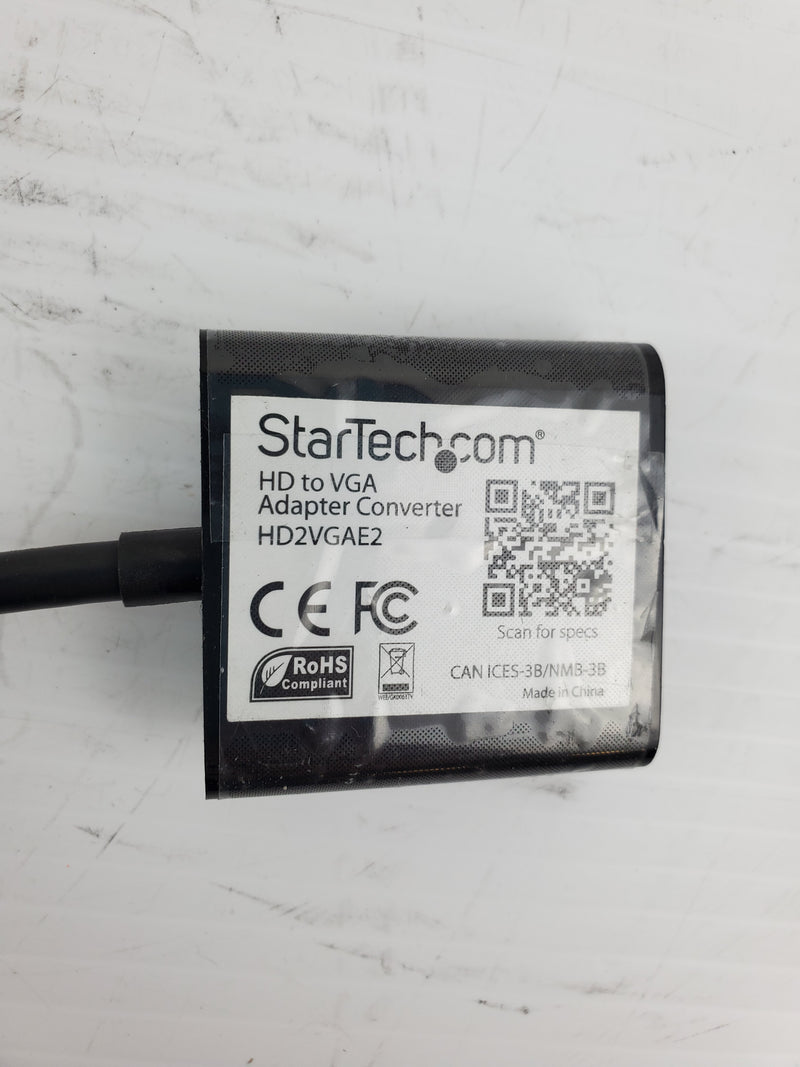 StarTech HD2VGAE2 HD to VGA Adapter Converter