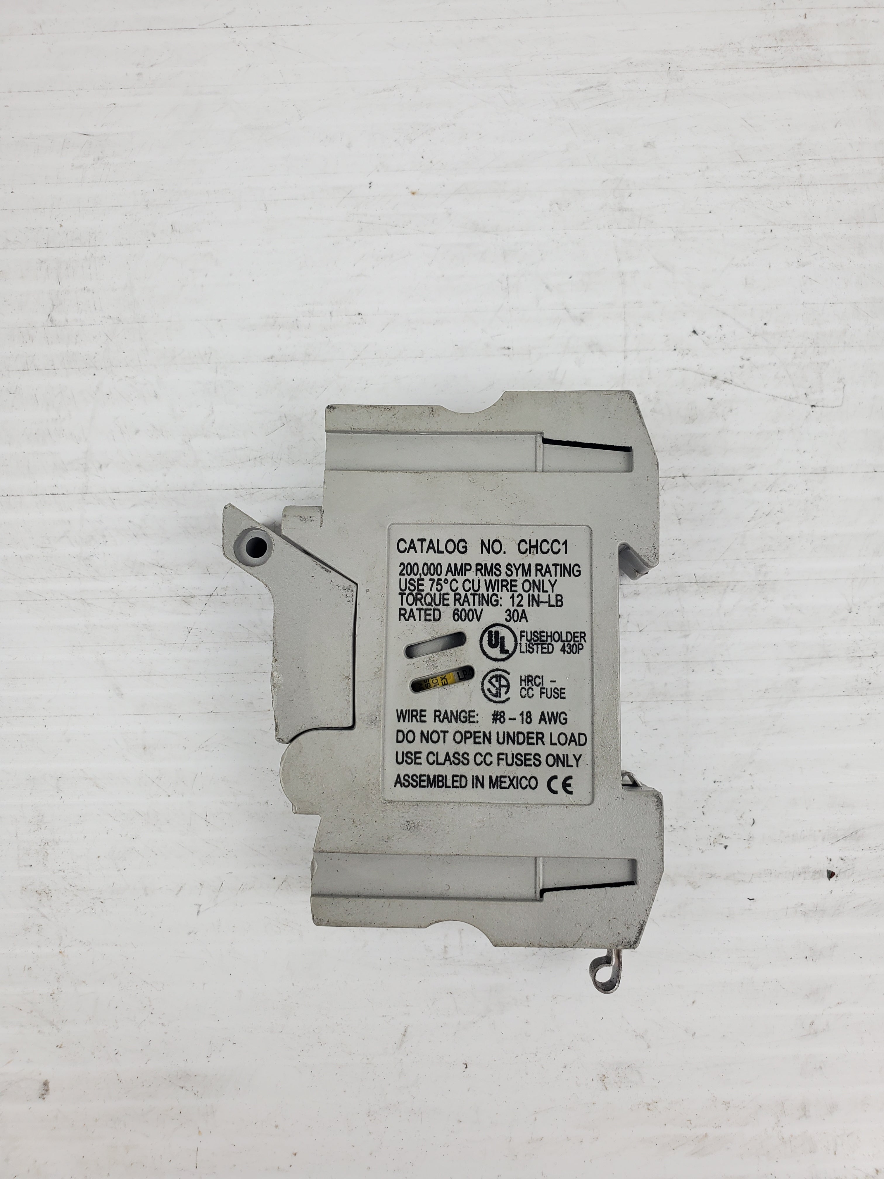 Buss CHCC1 Fuseholder CHCC1 30 Amps 600 Volts Wire Range #8-18 AWG