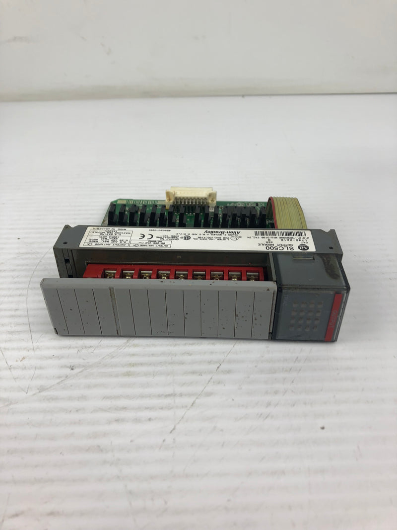 Allen Bradley 1746-0A16 PLC Output Module Series D SLC500 - With Door