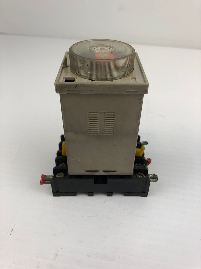 Omron H2C-8 Motor Driven Timer 6s-6h Range B with Base 09Y70N 100/110VAC