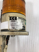 Patlite LES-AW Amber Rotating Beacon Warning Light 24V AC/DC