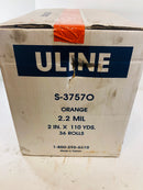 ULine Color Coded Tape Orange 2" x 110 Yards 36 Rolls 2.2 Mil S-37570