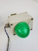 Green Safety Light Operation OK With Parts Set Ok Box With Connected Cable