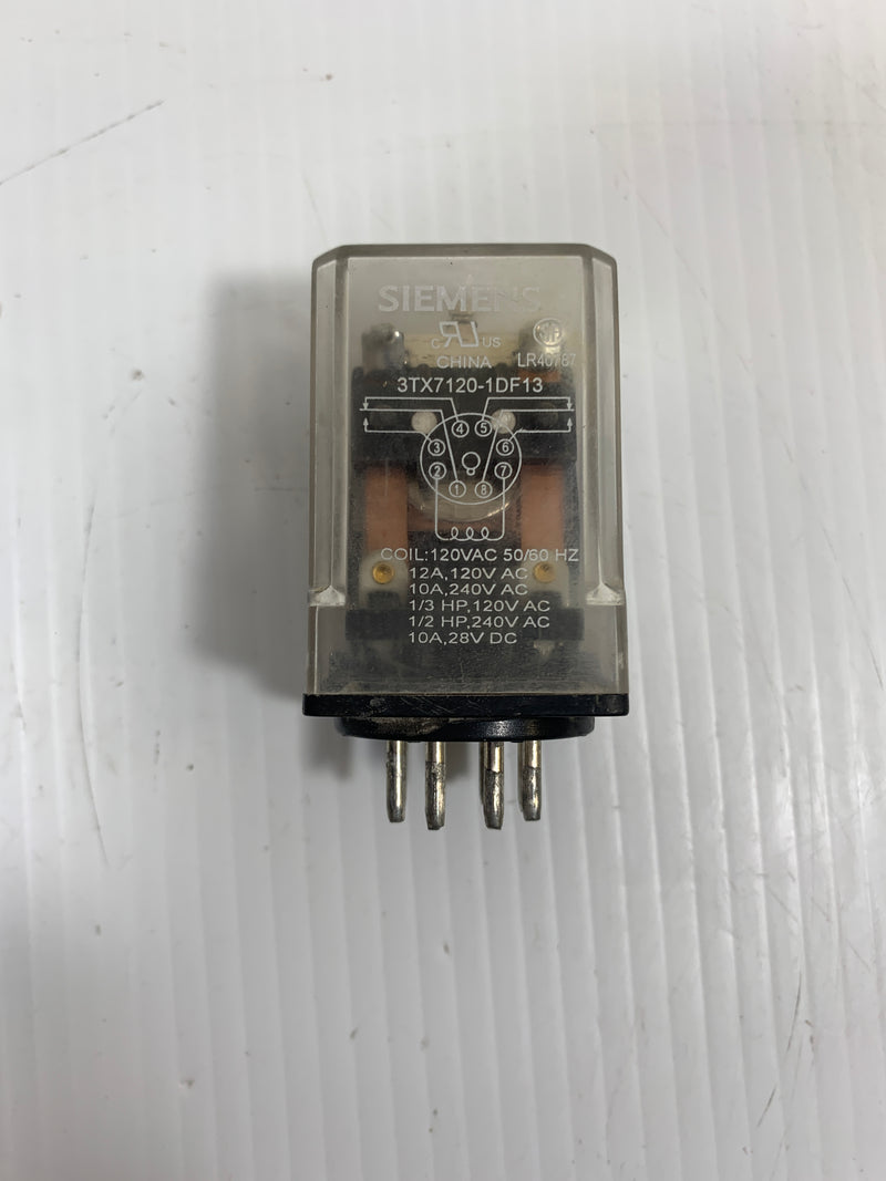 Siemens Relay 3TX7120-1DF13 120 VAC 50/60 Hz