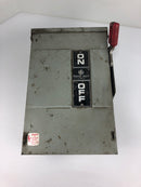 GE TH4322RH 3 Phase Fused Disconnect Switch Box 60 Amp 240VAC 250VDC
