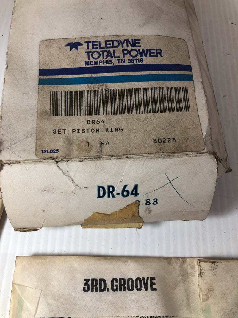 Teledyne Total Power Piston Ring Set DR64