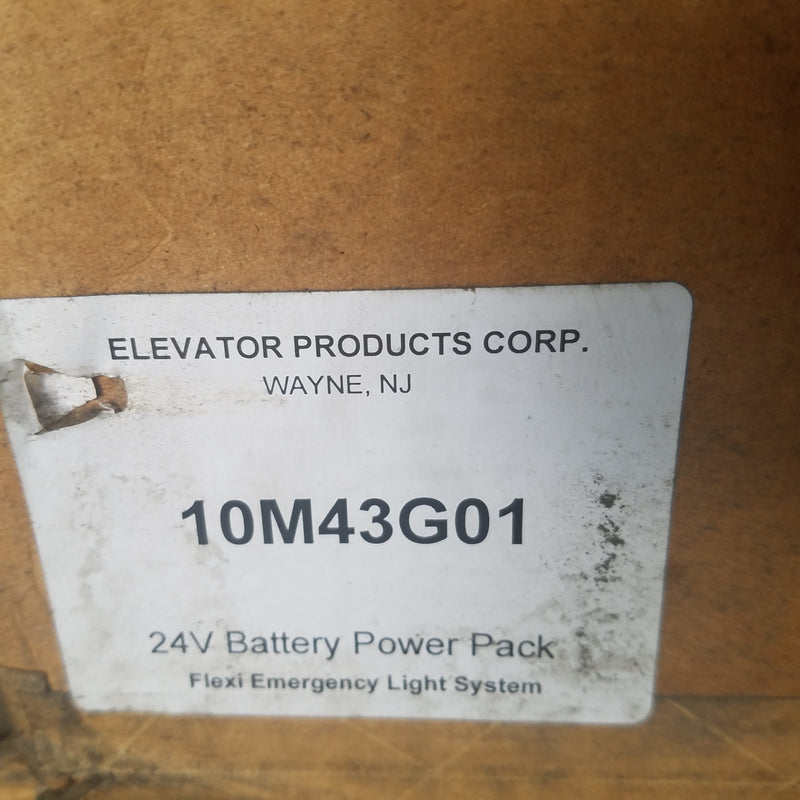 Elevator Products Corp 10M43G01 Emergency Power Pack 24V