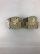 Fuji Electric CP32FS/2K Circuit Protector 2 Pole 2 Amp CP32F-S002 - Lot of 2