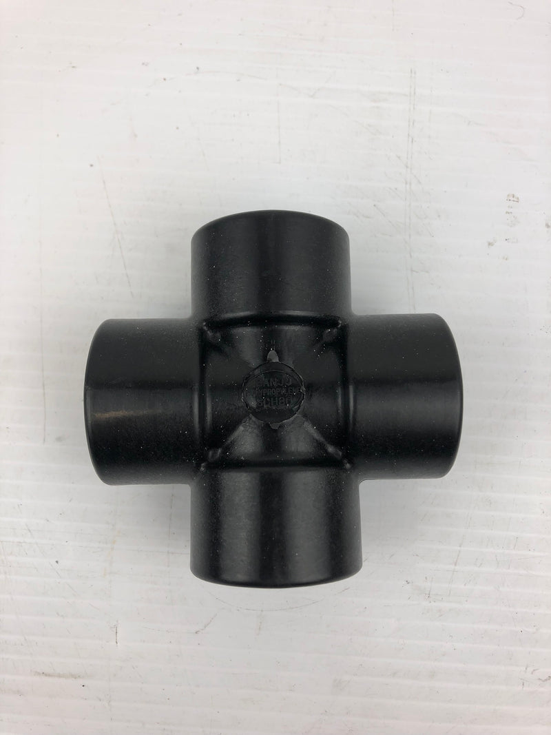 Banjo Polypropylene SCH80 4-Way Cross Fitting