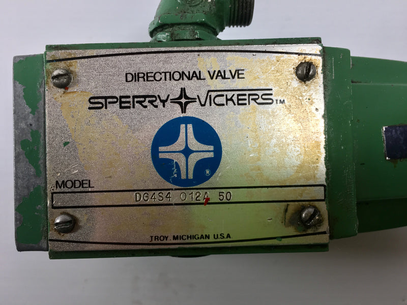 Sperry Vickers Hydraulic Directional Valve DG4S4 012A 50