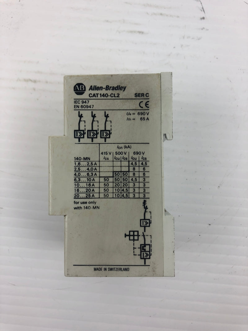 Allen-Bradley 140-CL2 Series C Current Limiter 600VAC 25FLA