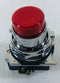 Red Push Button Switch with Cutler Hammer Contact Block 10250T