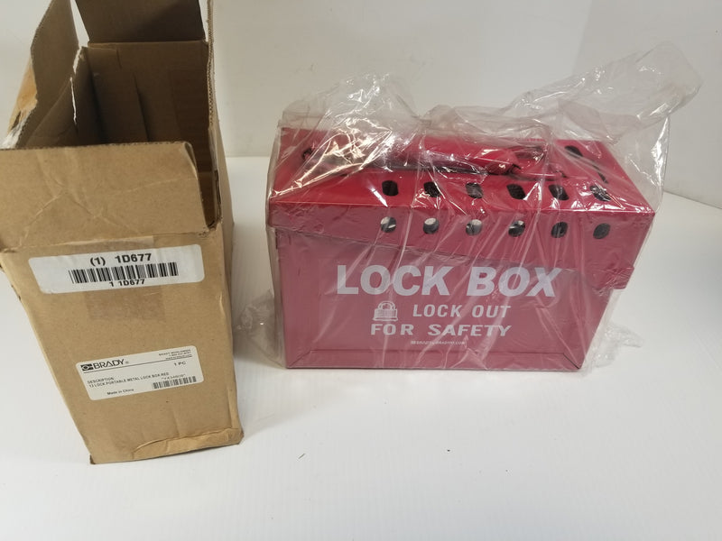 Brady Y434808 Red Safety Lockout Box 13-Lock