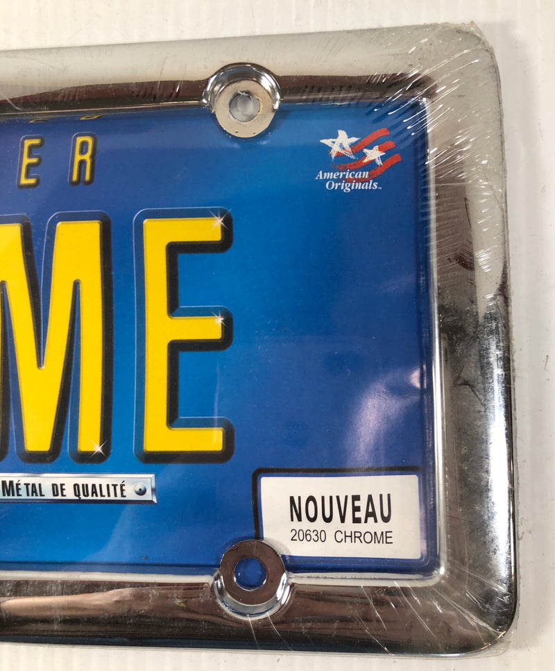 Cruiser License Plate Frame Nouveau 20630 Chrome