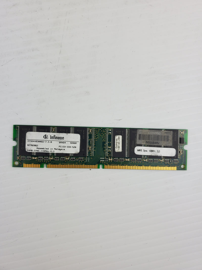 Infineon HYS64V8300GU-7.5-B RAM Memory 64MB