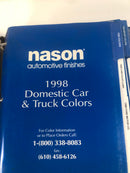 Nason Automotive Finishes 1988 - 1998 Paint Chip Domestic Import Binder