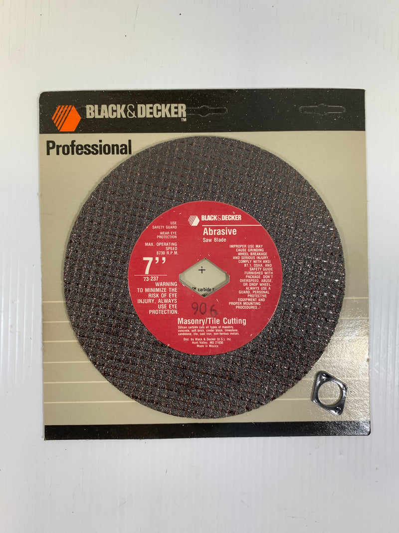 Lot of 5 Black & Decker Masonry/Tile Cutting Saw Blade 7" 73-237