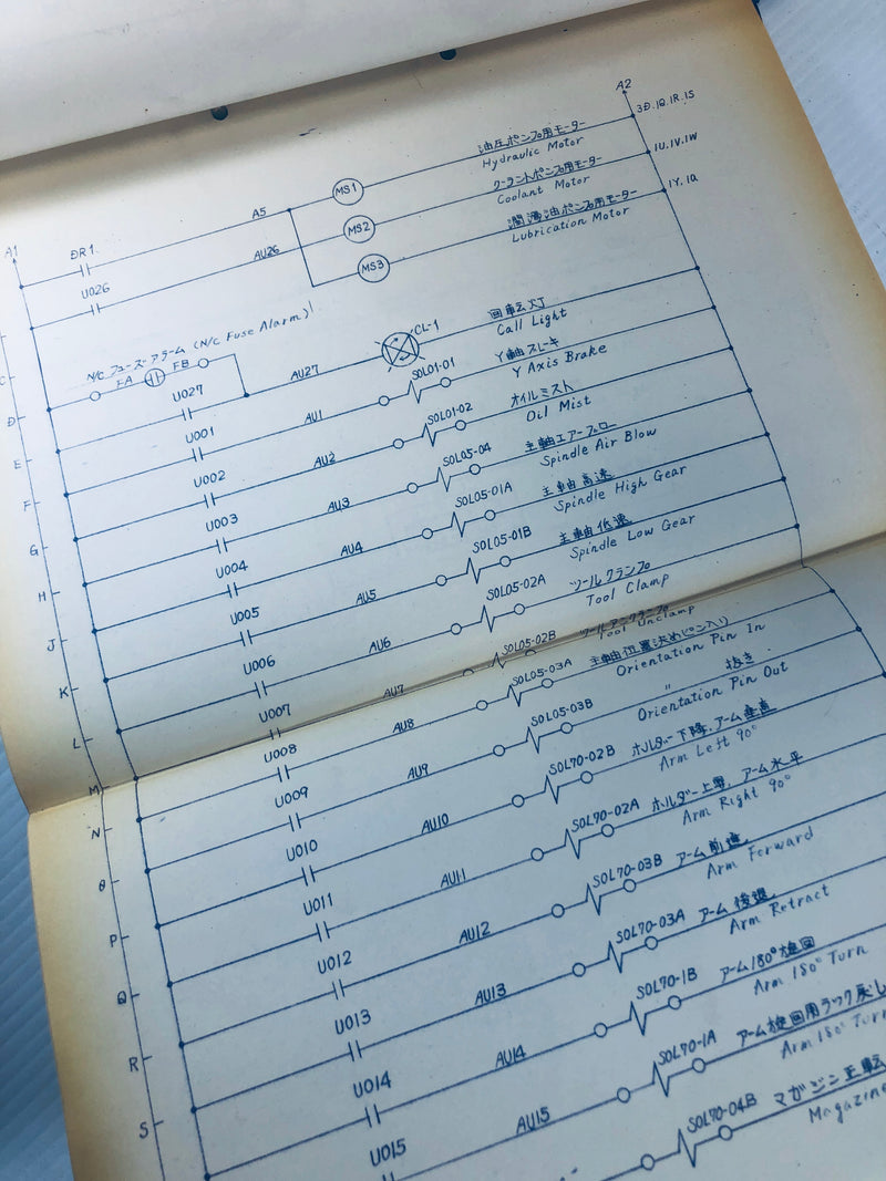 Hitachi Seiki Mini-Matic 500 Diagrams of Electrical Equipment