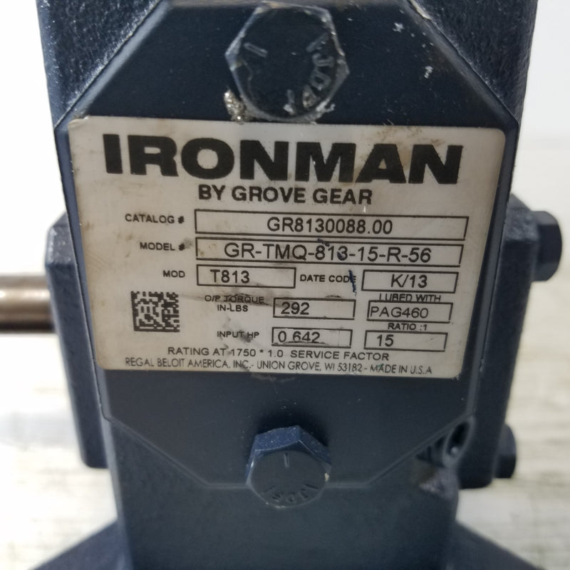 Grove Gear GR-TMQ-813-15-R-56 Ironman Gear Reducer 15:1