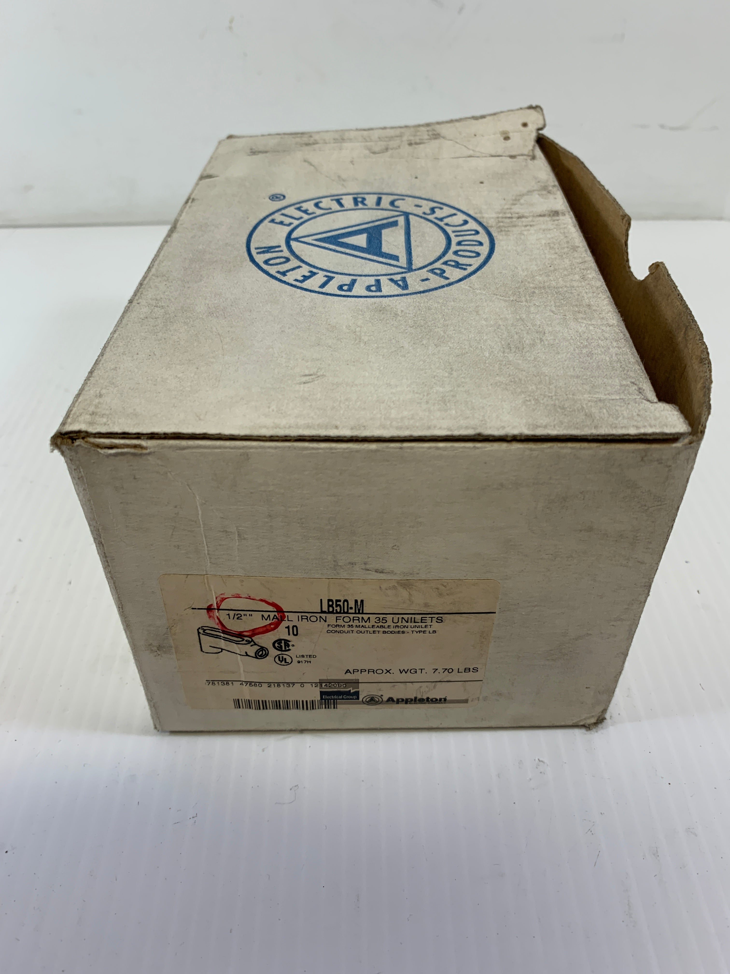 Appleton Unilet Conduit Fitting 1/2" Form 35 LB50-M - Lot of 8
