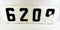 Double-Sided Vintage Train Railroad Number Sign 6209/2266 Locomotive Collectible