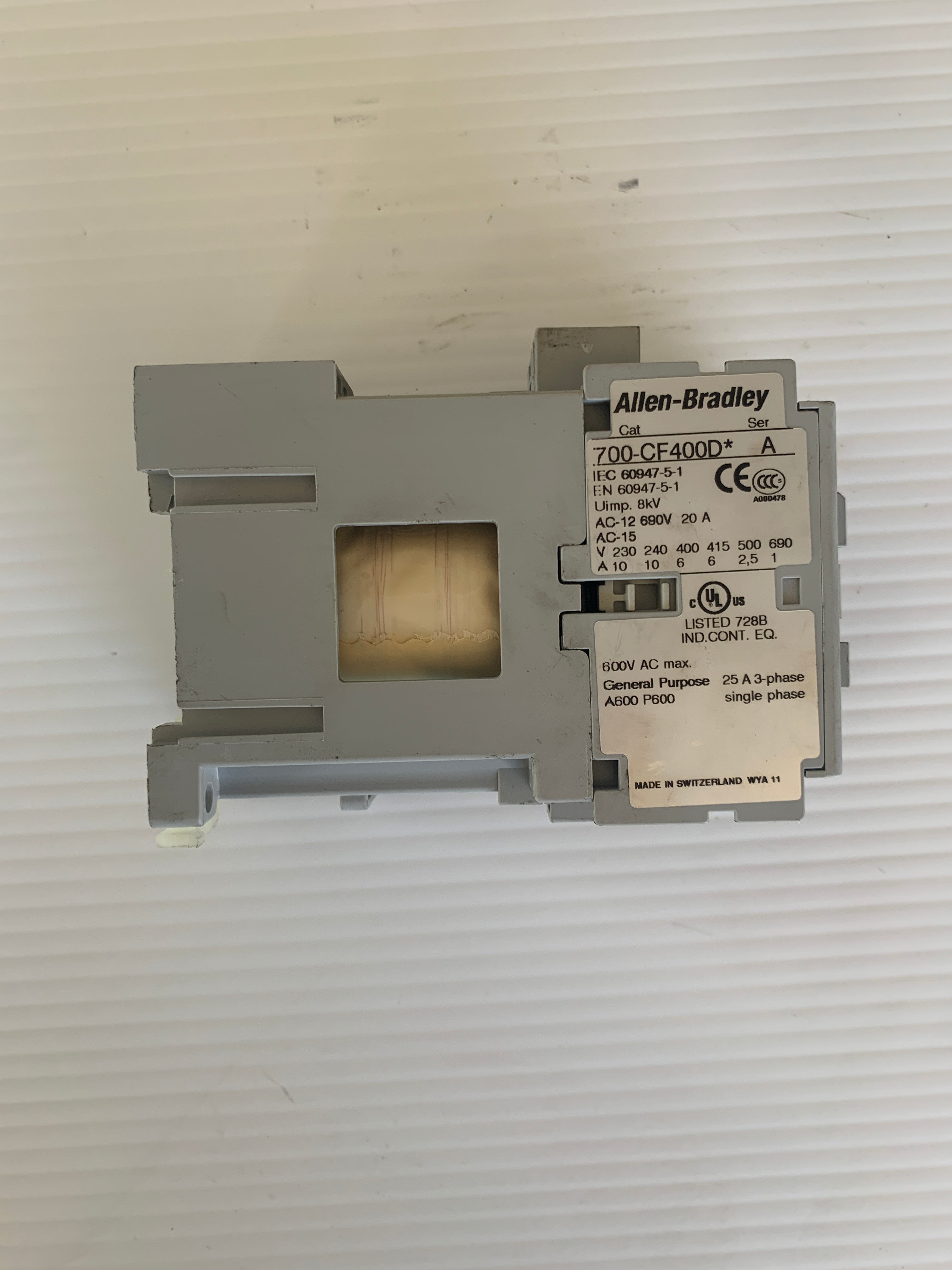 Allen-Bradley 700-CF400D Electrical Contactor 24VDC