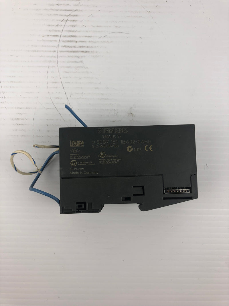 Siemens 151-1BA02-0AB0 Interface Module 6ES7