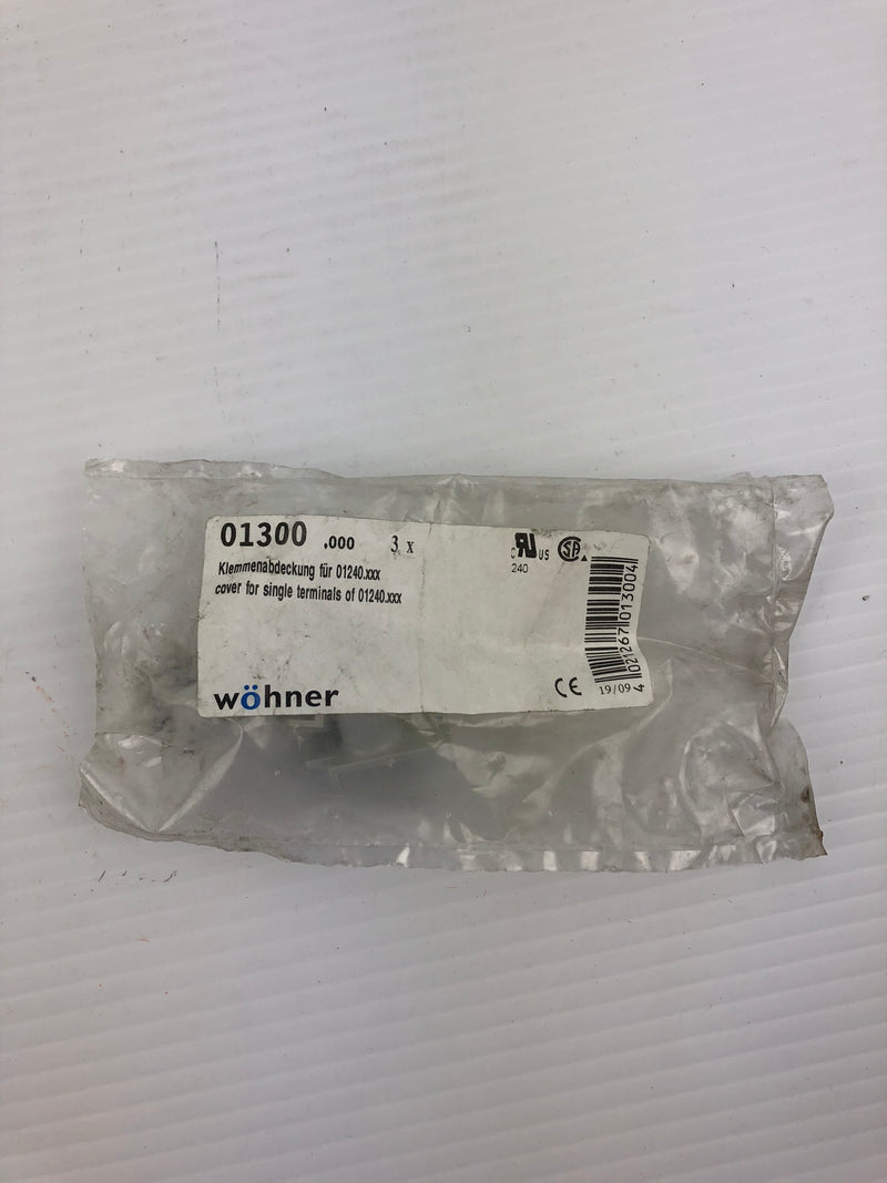 Wohner 01300 Cover for Single Terminals - Bag of 3