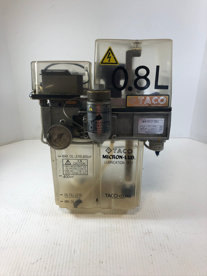 Taco Co. LTD MC9-01L3-3D52 Micron-Lube Lubrication Unit 0.8L 24VDC