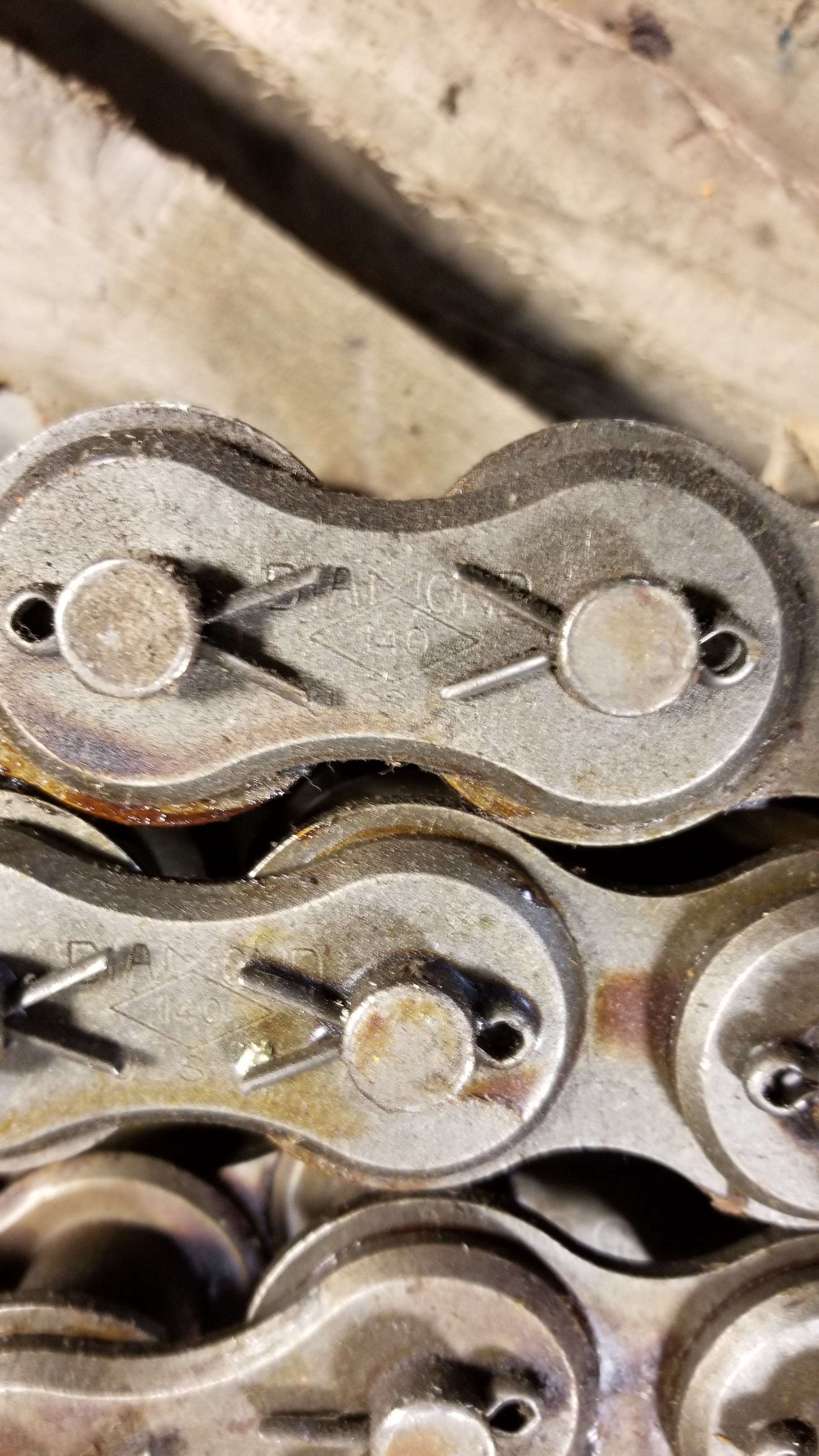 Diamond 140 Roller Chain Double Row 118" Long (~9.8')