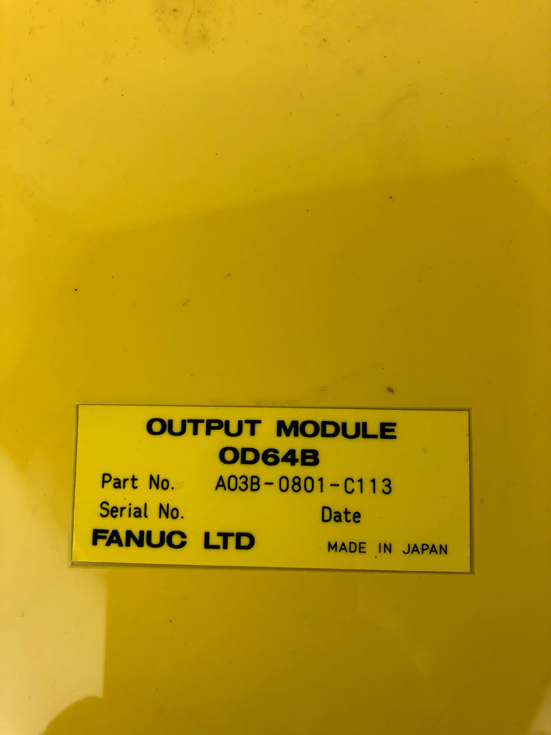 Fanuc A03B-0801-C113 Output Module OD64B