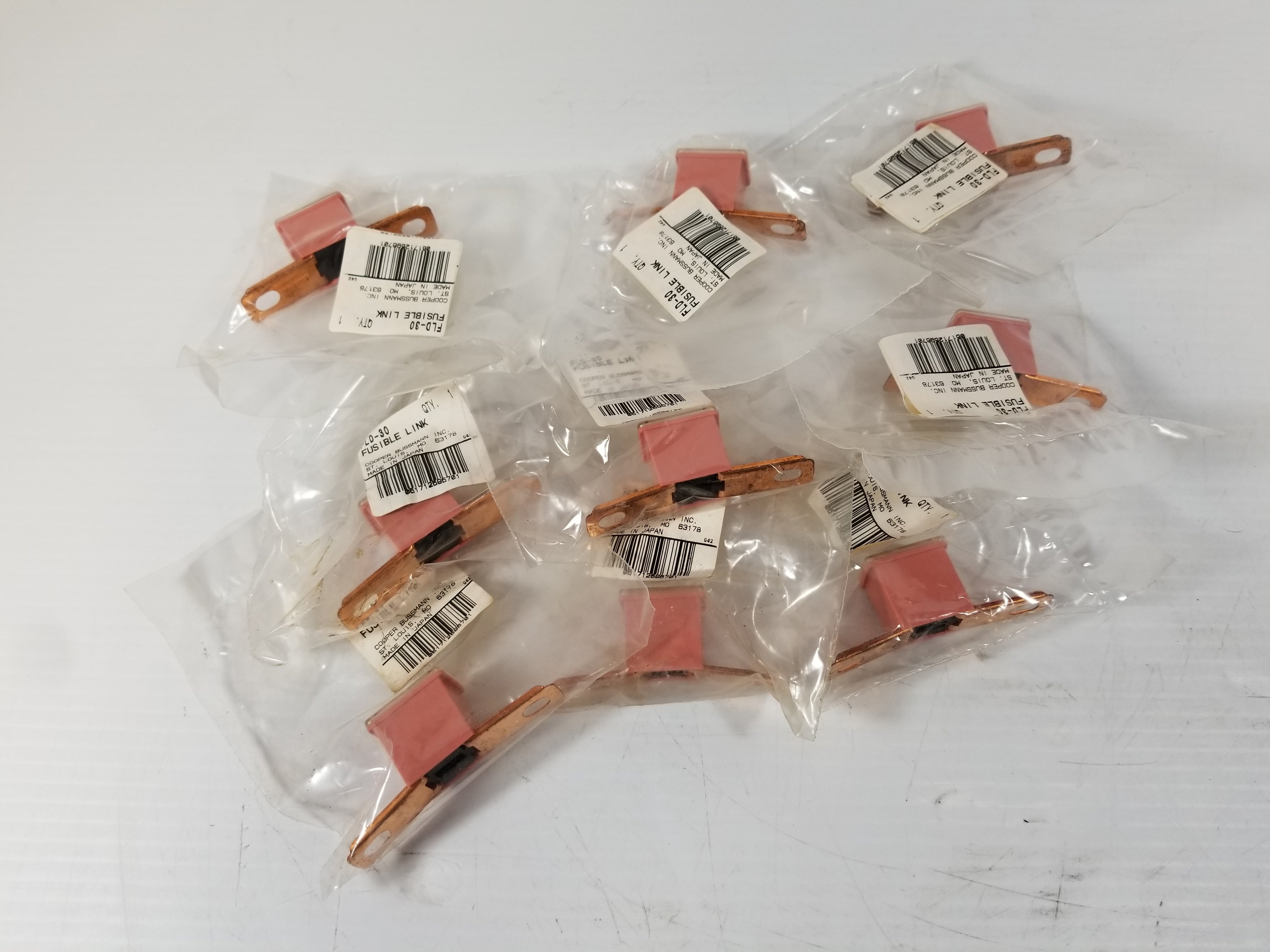 Cooper Bussmann FLD-30 Fusible Link 30A - Lot of 9