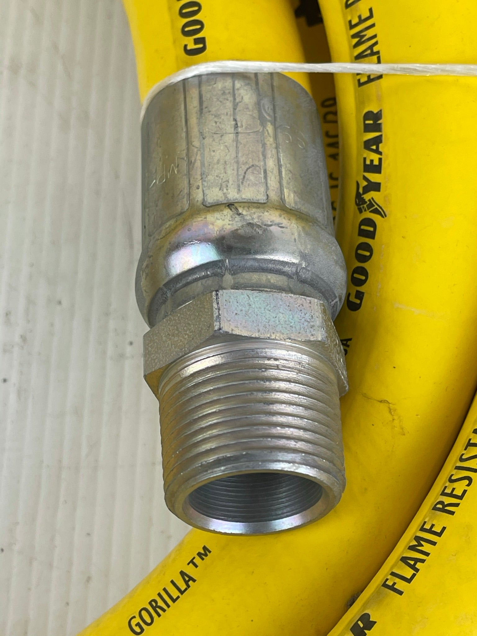 Goodyear Hose USMSHA No. 2G-IC-14C/39 Flame Resistant with Fitting M16-16 25'