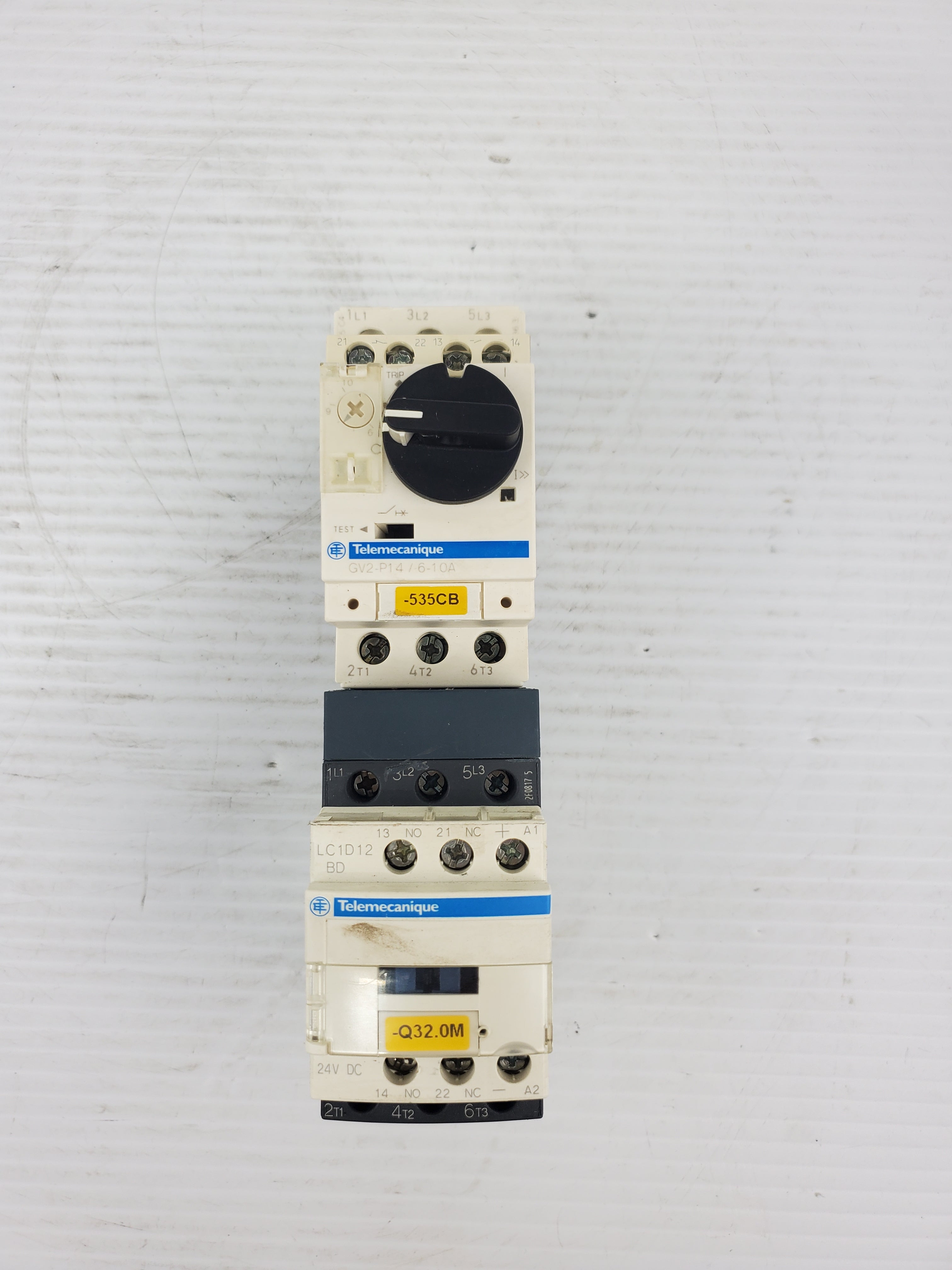 Telemecanique GV2-P14/6-10A Motor Circuit Breaker with LC1D12 Contactor