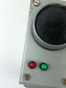 Metal Enclosure Box with Push Button and Red and Green Indicator Light