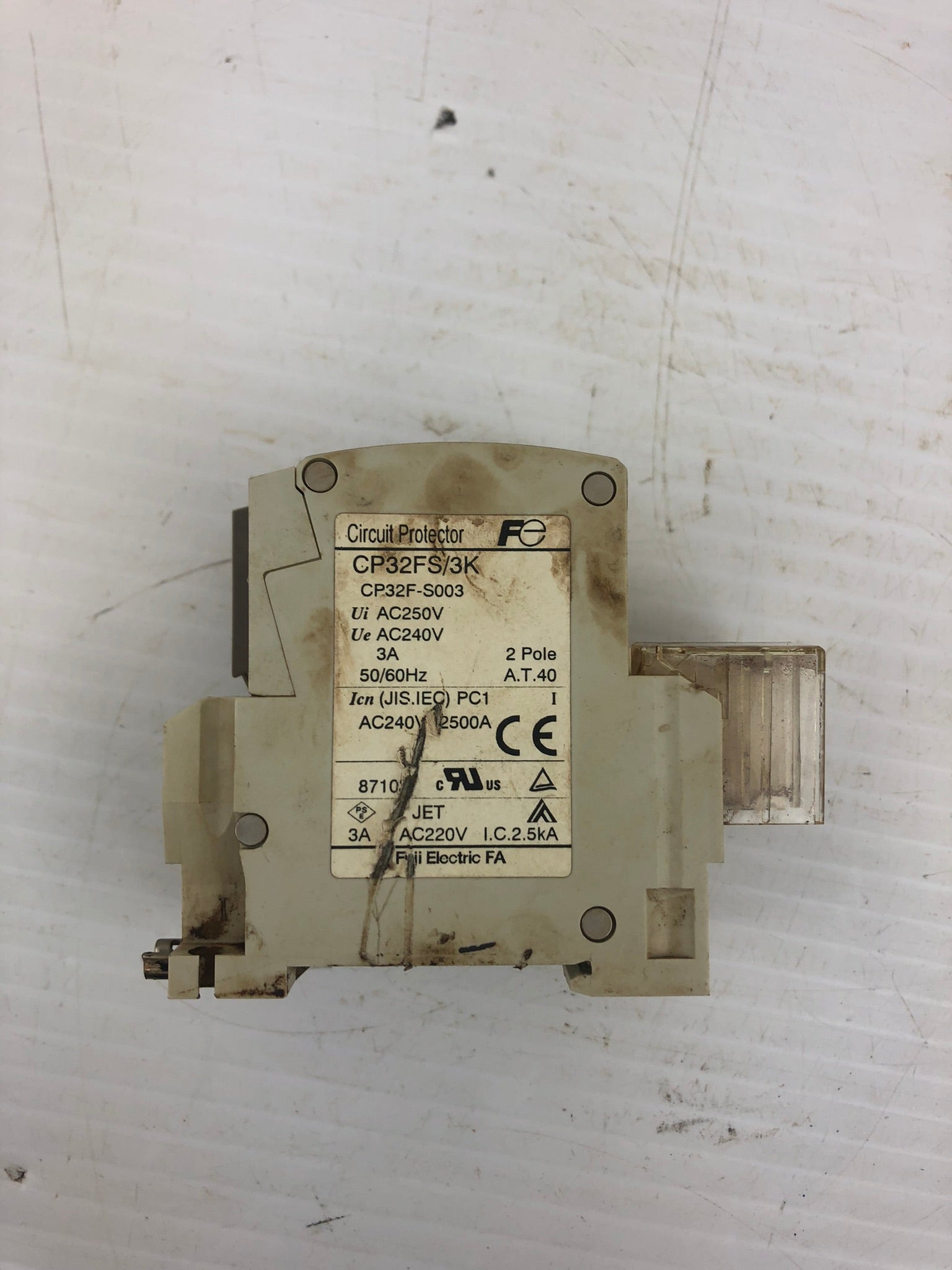 Fuji CP32FS/3K Circuit Breaker Protector 2 Pole 50/60HZ 240VAC 2500A