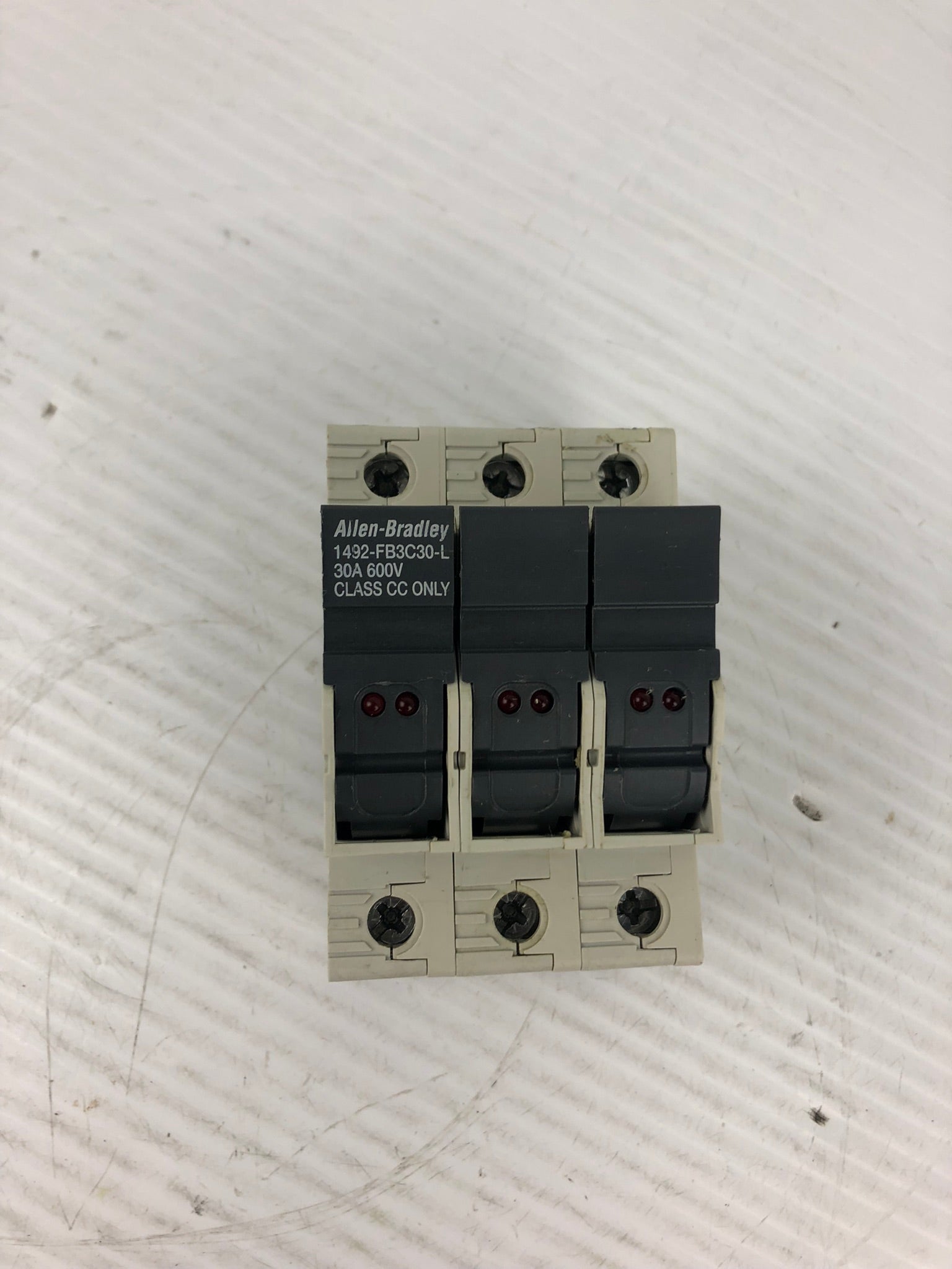 Allen Bradley 1492-FB3C30-L Fuse Holder 30 AMP 600 VOLT Class CC Only