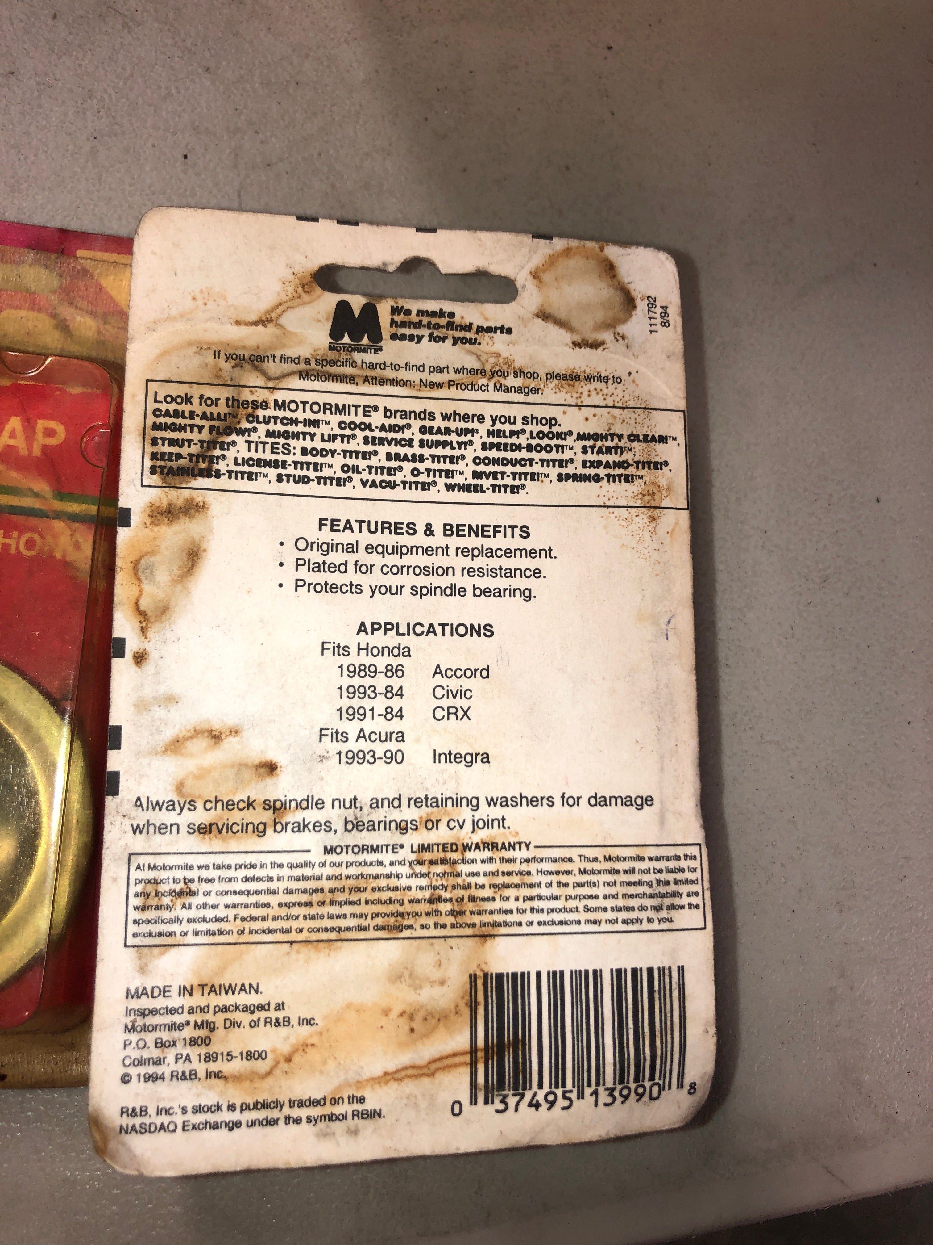Help! Honda Dust Cap 13990 Lot of 2